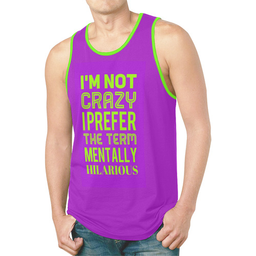 I'm Not Crazy New All Over Print Tank Top for Men (Model T46)