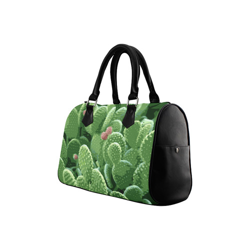 Pricky Pear Cactus With Fruit Boston Handbag (Model 1621)