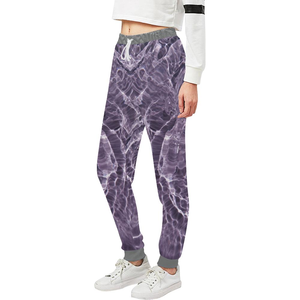 Lilac Bubbles Unisex All Over Print Sweatpants (Model L11)