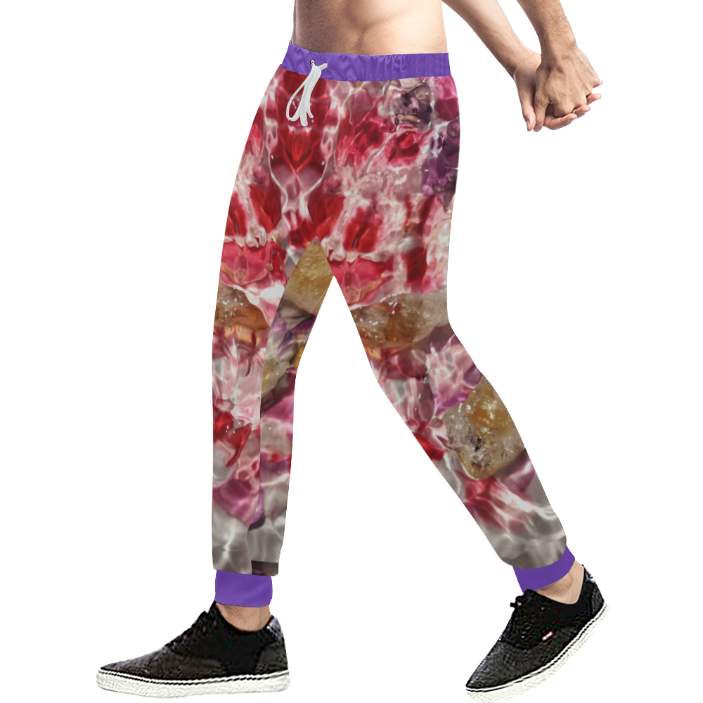 Rockstar of Spring Men's All Over Print Sweatpants (Model L11)