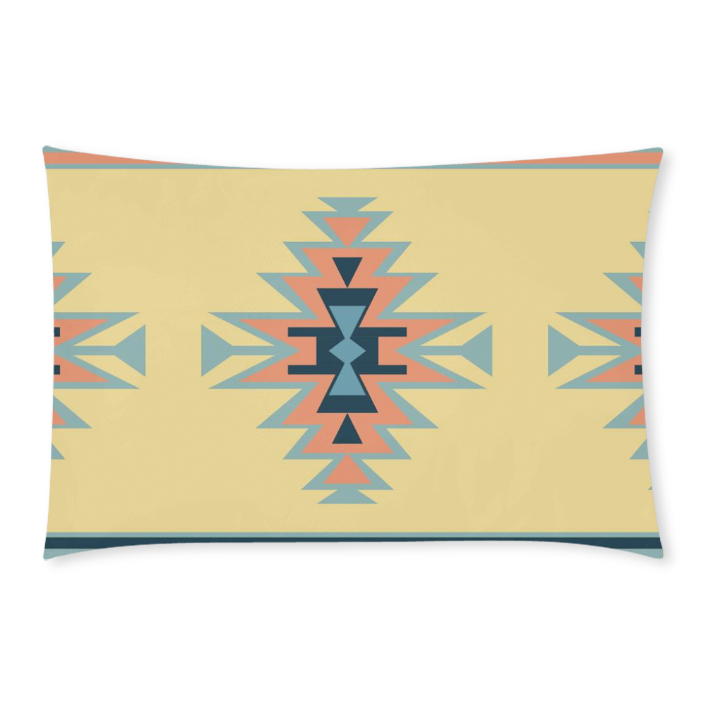 Native American Cross Pattern 3-Piece Bedding Set