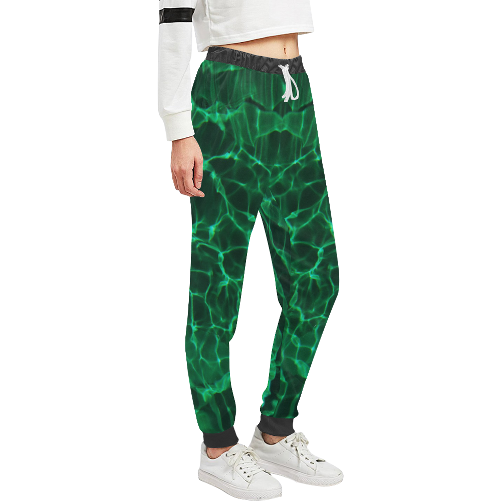 Green Dive Unisex All Over Print Sweatpants (Model L11)