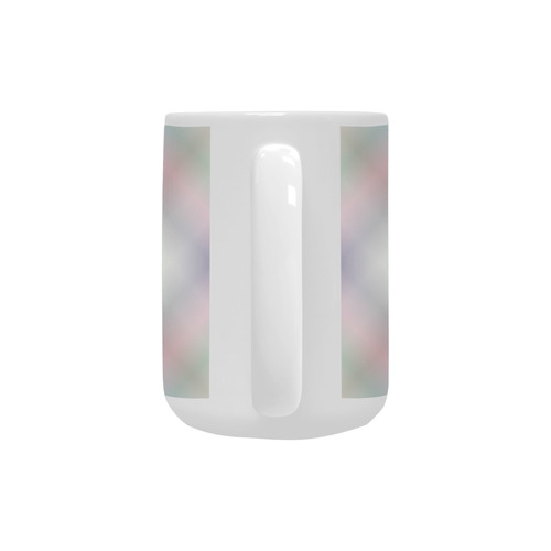 Soft Pastels Tartan Plaid Custom Ceramic Mug (15OZ)