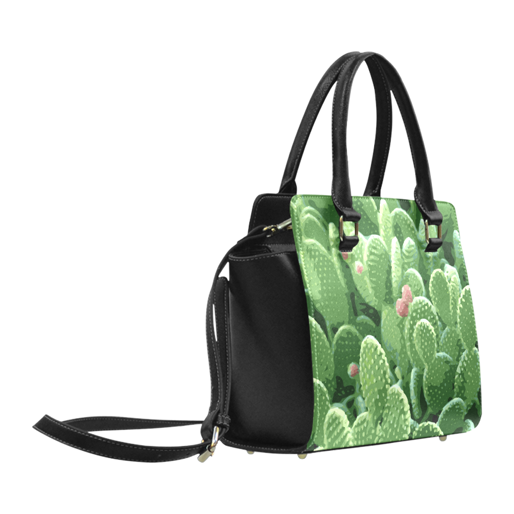 Pricky Pear Cactus With Fruit Classic Shoulder Handbag (Model 1653)