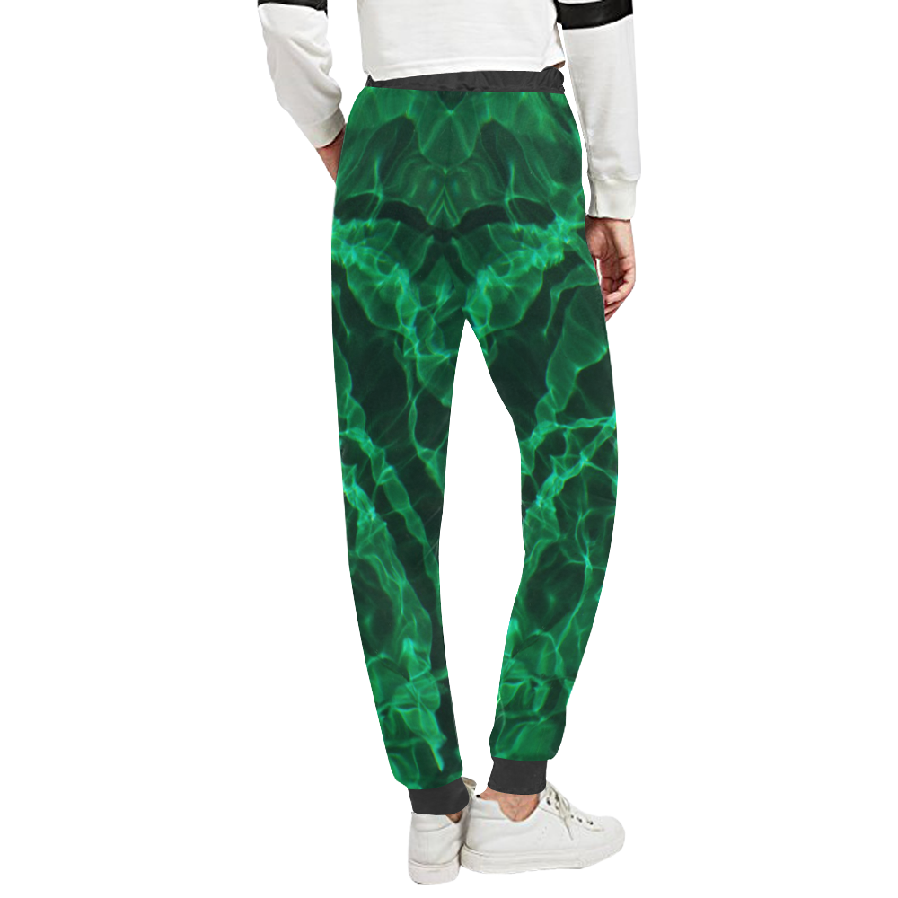 Green Dive Unisex All Over Print Sweatpants (Model L11)