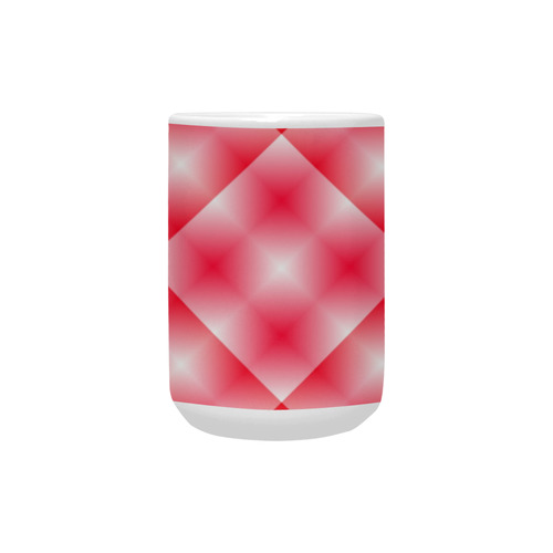 Pink and White Tartan Plaid Custom Ceramic Mug (15OZ)