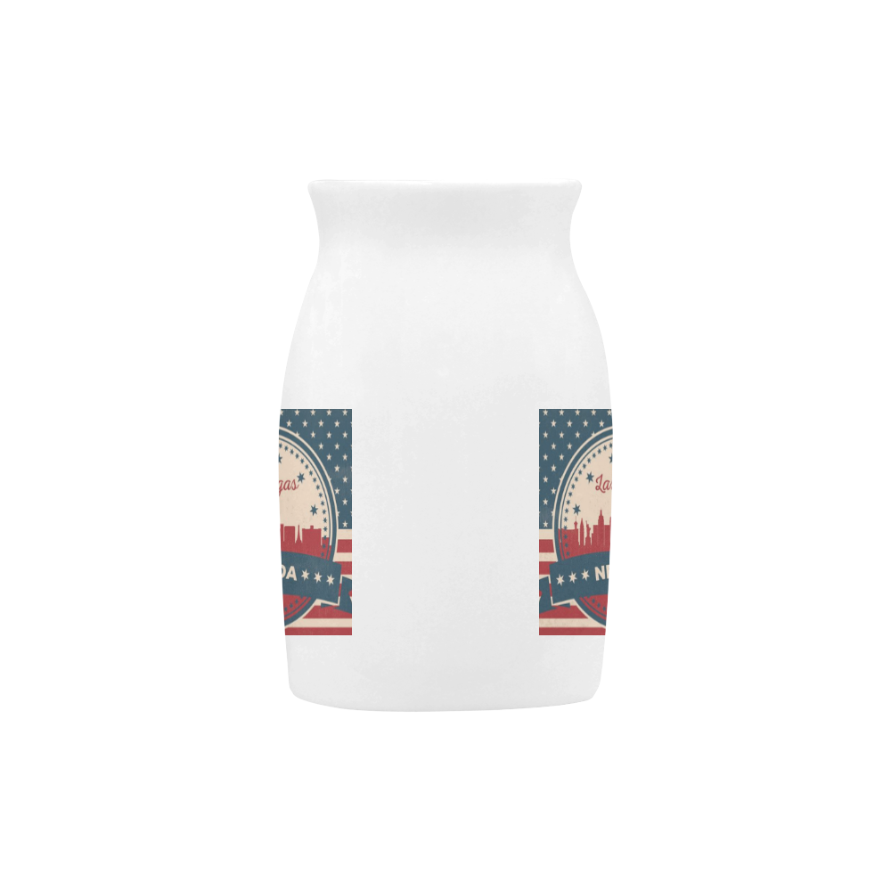 Retro Las Vegas Skyline Milk Cup (Large) 450ml