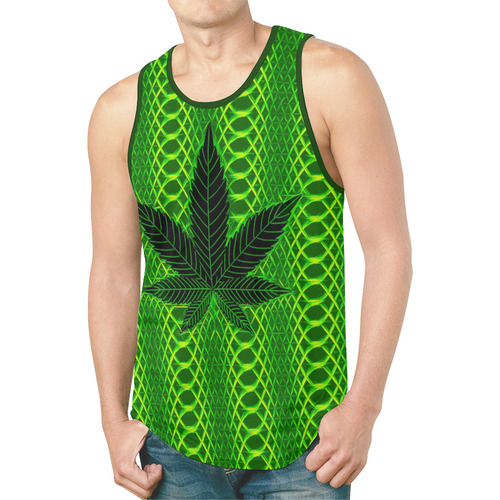 Psychedelic Kush New All Over Print Tank Top for Men (Model T46)