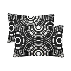 White Triple Curves Stitches Pillow Case main image 1