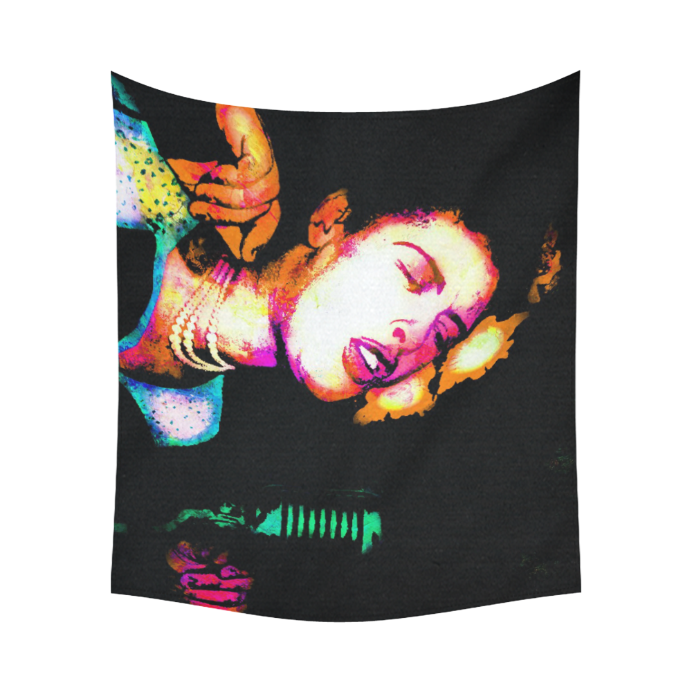 BILLIE HOLIDAY Cotton Linen Wall Tapestry 60"x 51"