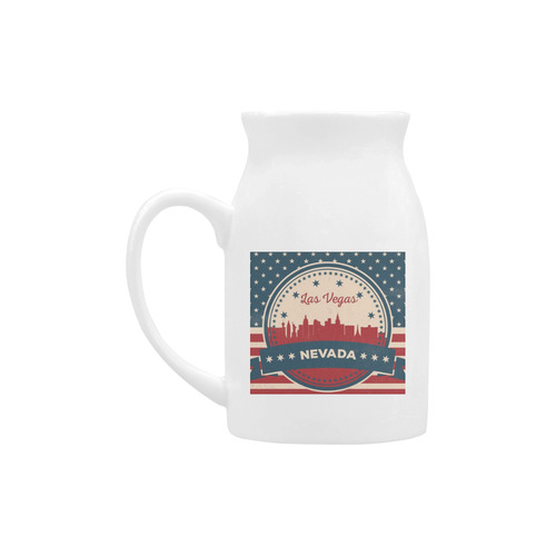 Retro Las Vegas Skyline Milk Cup (Large) 450ml