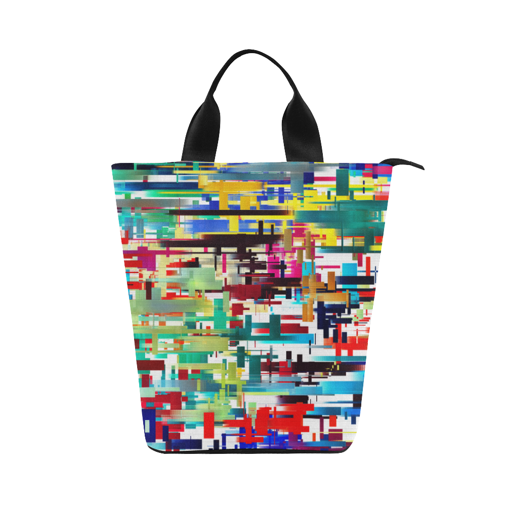 Color City Abstract Nylon Lunch Tote Bag (Model 1670)