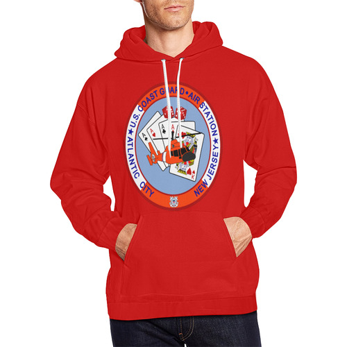 Coast Guard Air Station Atlantic City All Over Print Hoodie for Men/Large Size (USA Size) (Model H13)