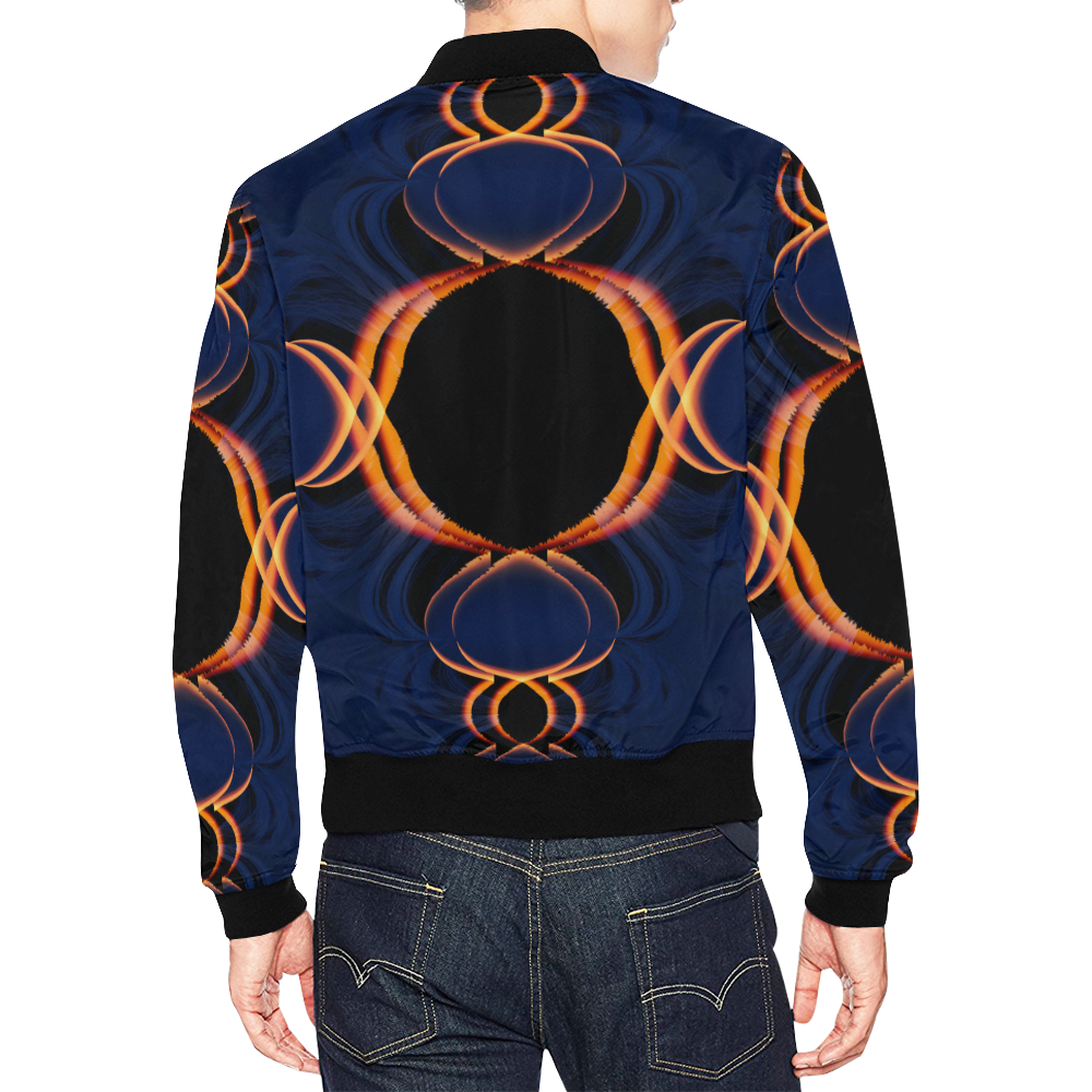 Twisted Eye All Over Print Bomber Jacket for Men (Model H19)