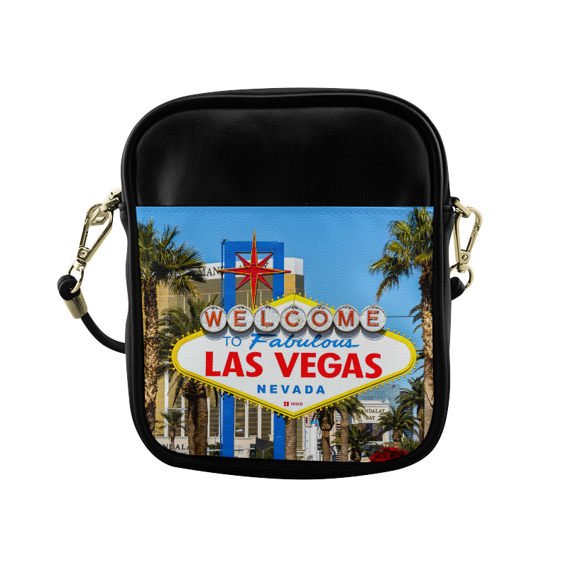Las Vegas  Welcome Sign Purse Sling Bag (Model 1627)