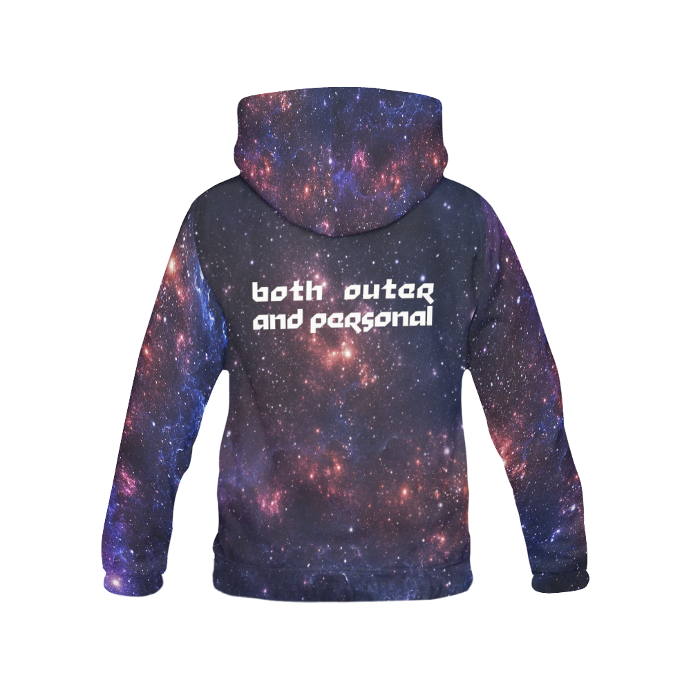 I Love Space All Over Print Hoodie for Men (USA Size) (Model H13)