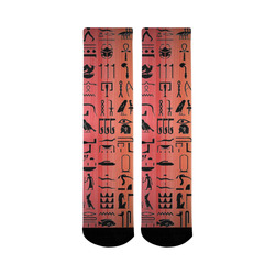 Hieroglyph 5 Mid-Calf Socks (Black Sole)