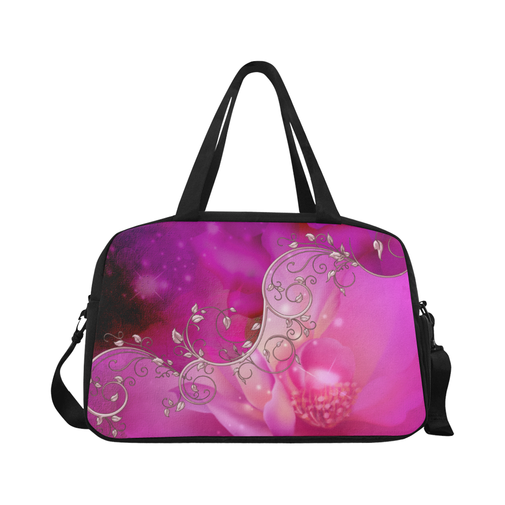 Wonderful floral design Fitness Handbag (Model 1671)