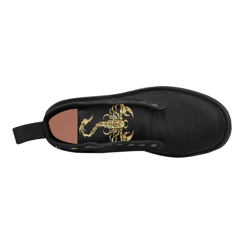 Golden Scorpion Martin Boots for Women (Black) (Model 1203H)
