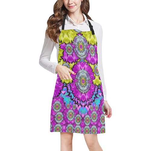 fantasy bloom in Spring time lively colors All Over Print Apron