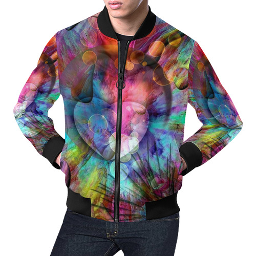 Fantasy of Love by Nico Bielow All Over Print Bomber Jacket for Men (Model H19)