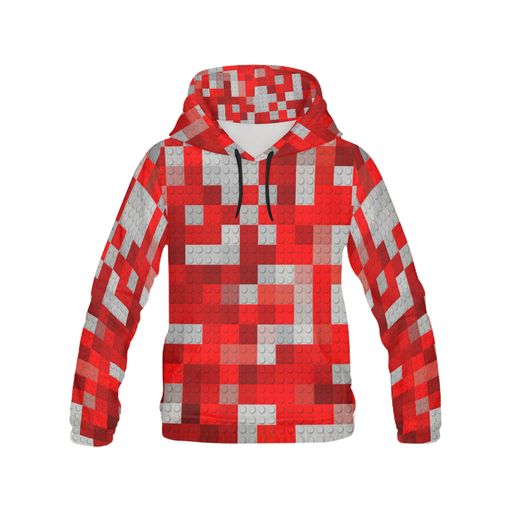 Building Bricks All Over Print Hoodie for Men (USA Size) (Model H13)