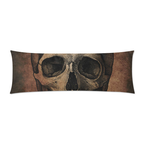 VINTAGESKULL Custom Zippered Pillow Case 21"x60"(Two Sides)