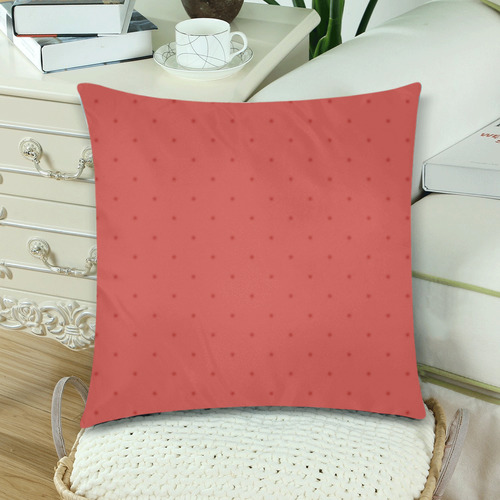 Sunset Dots Custom Zippered Pillow Cases 18"x 18" (Twin Sides) (Set of 2)