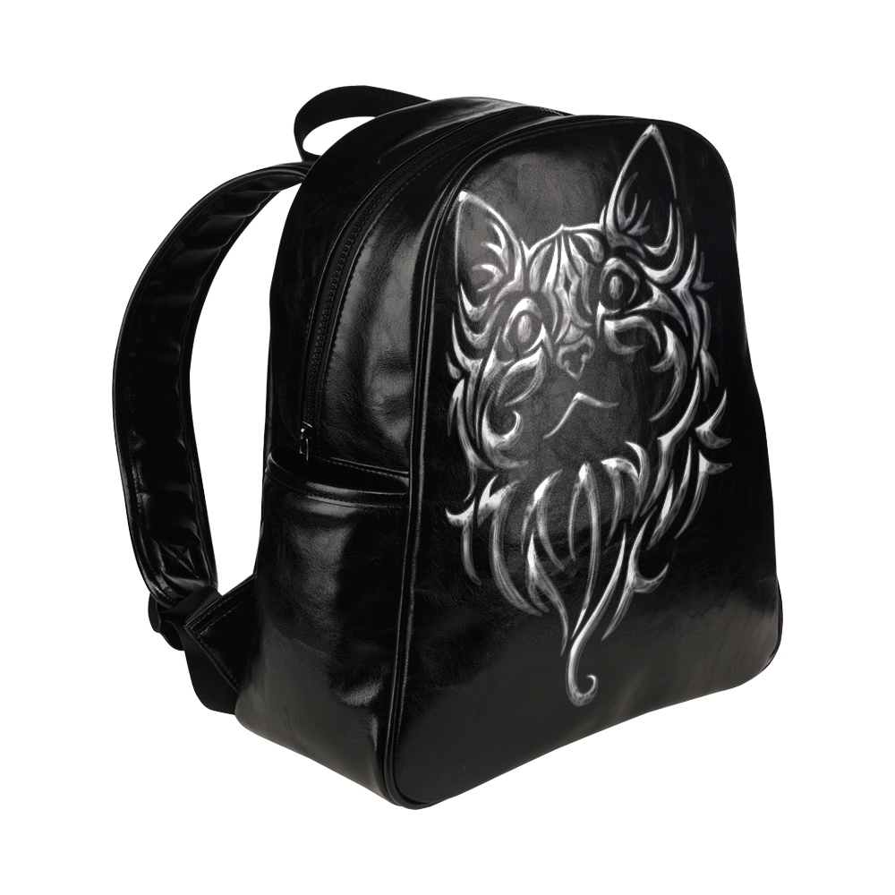 Silver Cat Multi-Pockets Backpack (Model 1636)