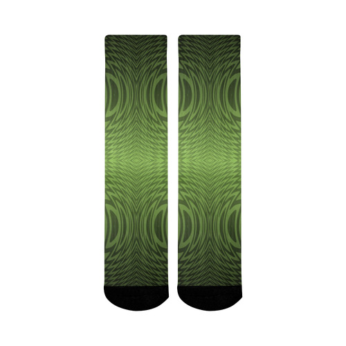 Green Vibrations Mid-Calf Socks (Black Sole)