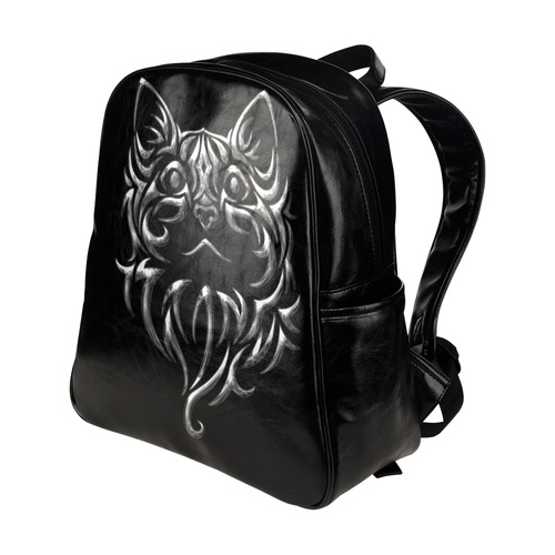 Silver Cat Multi-Pockets Backpack (Model 1636)