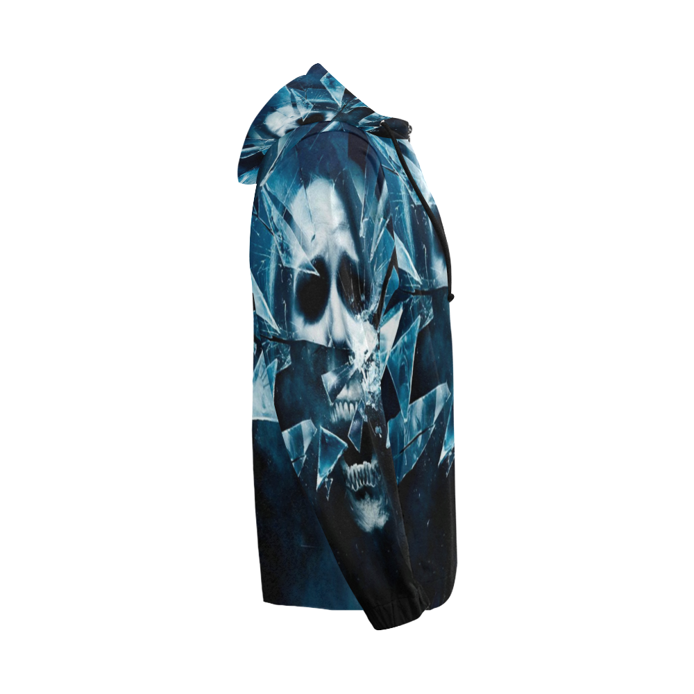 Broken Ghoul All Over Print Full Zip Hoodie for Men (Model H14)