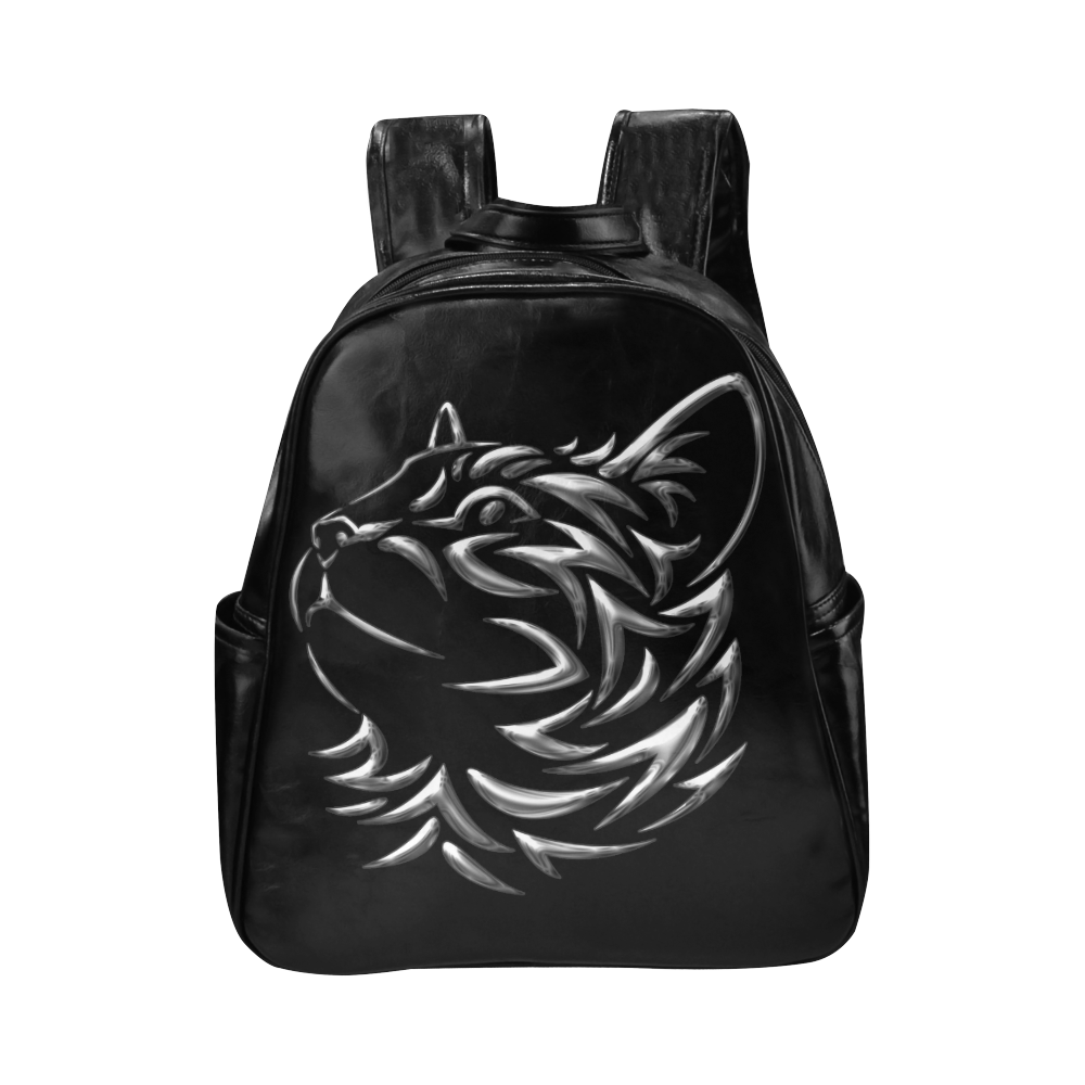 Silver Cat 2 Multi-Pockets Backpack (Model 1636)