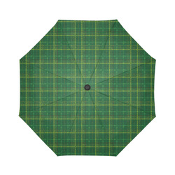 irish style tartan pattern Auto-Foldable Umbrella (Model U04)