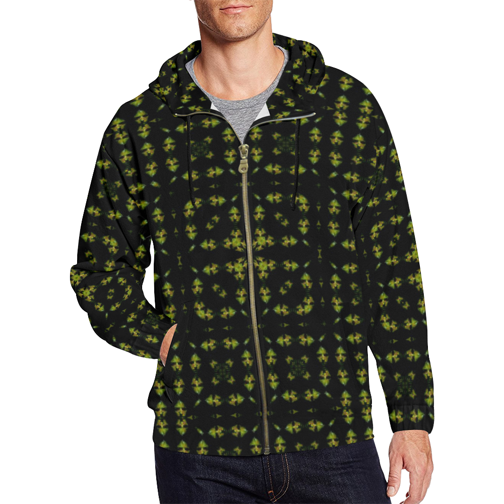 Darkstar Zombie Apocalypse All Over Print Full Zip Hoodie for Men (Model H14)