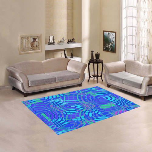Splashes and Ripples Area Rug 5'3''x4'