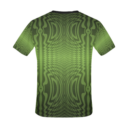 Green Vibrations All Over Print T-Shirt for Men/Large Size (USA Size) Model T40)