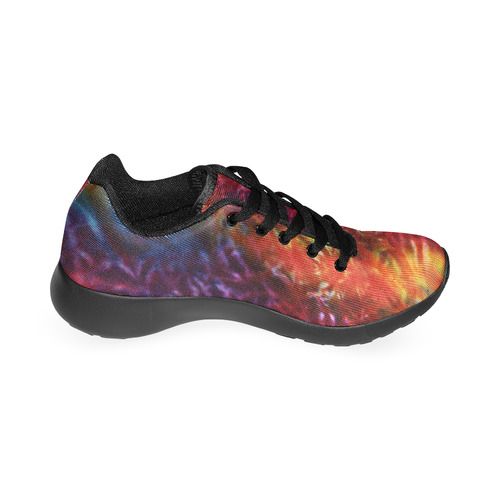 Vibrant Hippy Tie Dye Women's Running Shoes/Large Size (Model 020)