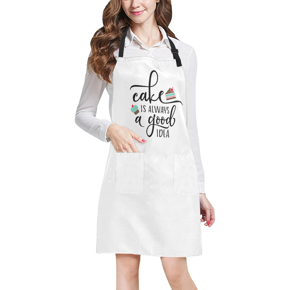 CAKE IS ALWAYS A GOOD IDEA All Over Print Apron