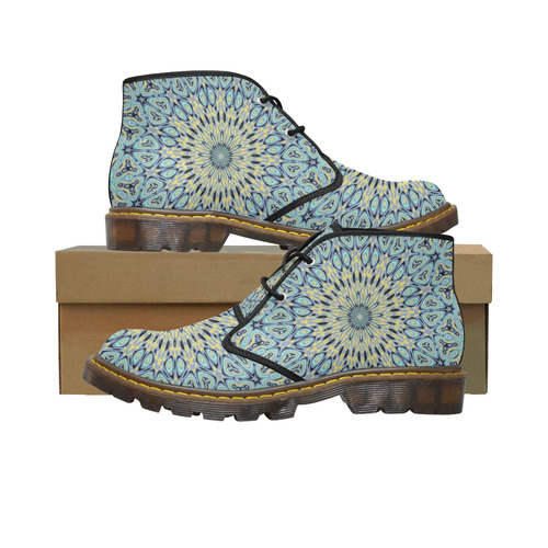 Oriental Kaleido 10 by JamColors Women's Canvas Chukka Boots (Model 2402-1)