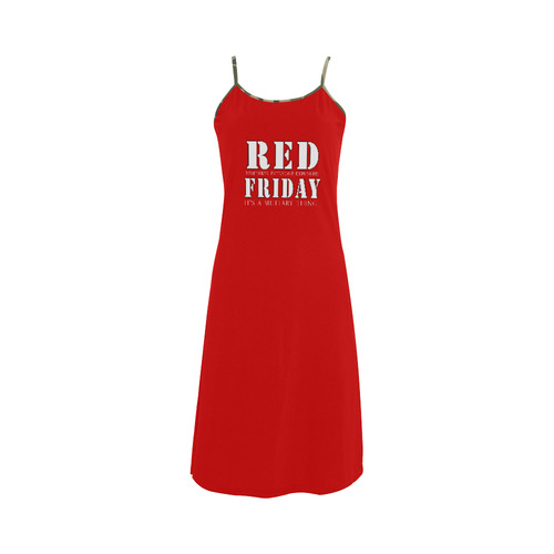 Red Friday Strap Summer Dress Alcestis Slip Dress (Model D05)