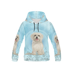 Cute havanese puppy All Over Print Hoodie for Kid (USA Size) (Model H13)