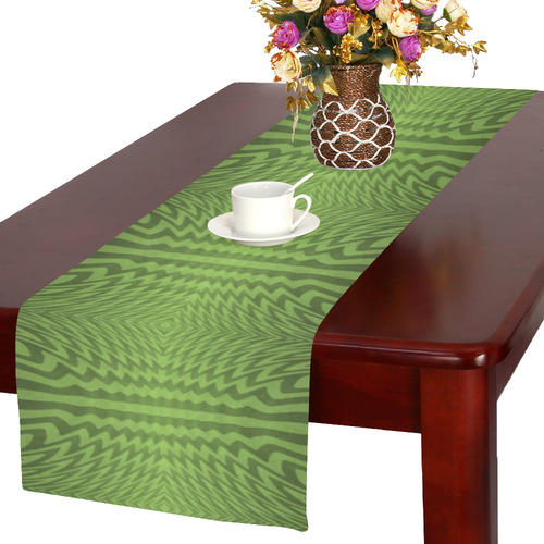 Green Vibrations Table Runner 16x72 inch