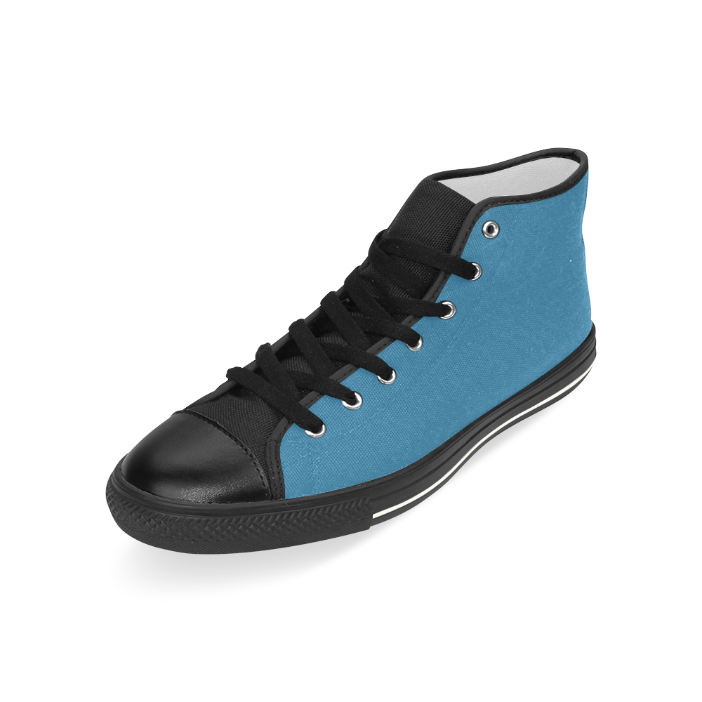 countryblue Men’s Classic High Top Canvas Shoes (Model 017)