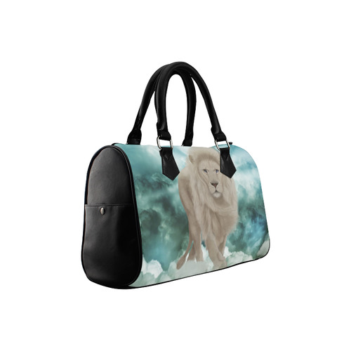 The white lion in the universe Boston Handbag (Model 1621)