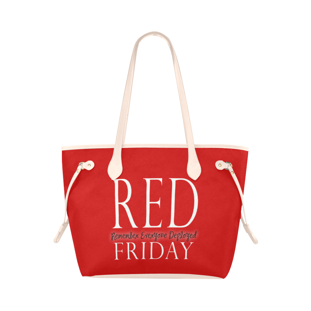 Red Friday Purse Clover Canvas Tote Bag (Model 1661)