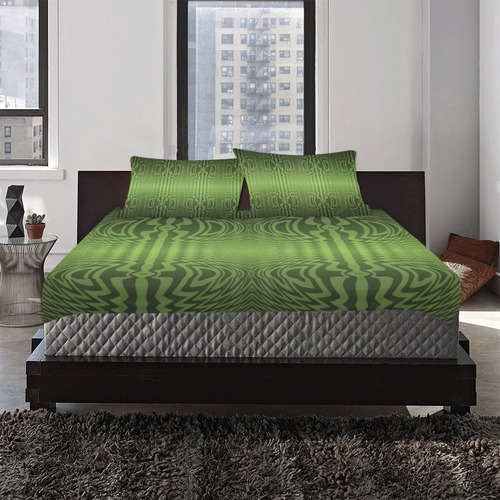 Green Vibrations 3-Piece Bedding Set