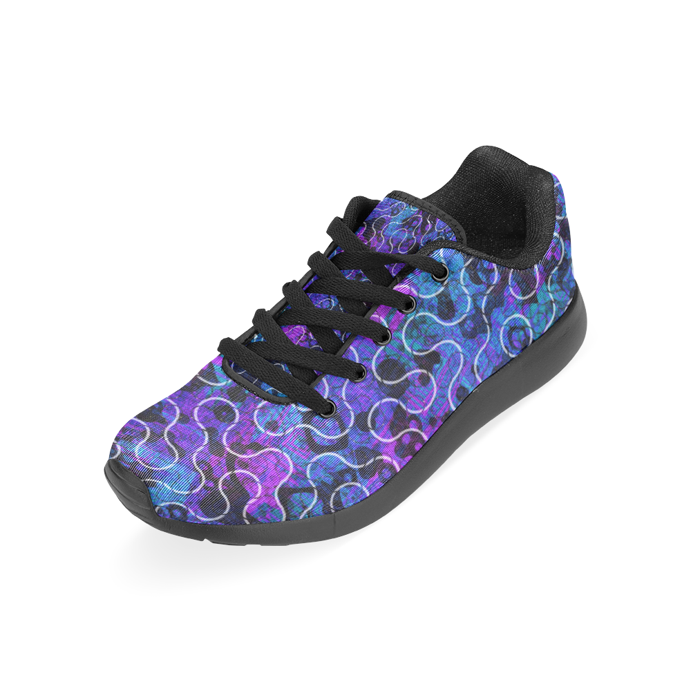 Underwater Psychedelic Ocean Dreams Women's Running Shoes/Large Size (Model 020)