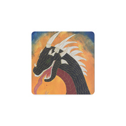 Metal Head Dragon Square Coaster