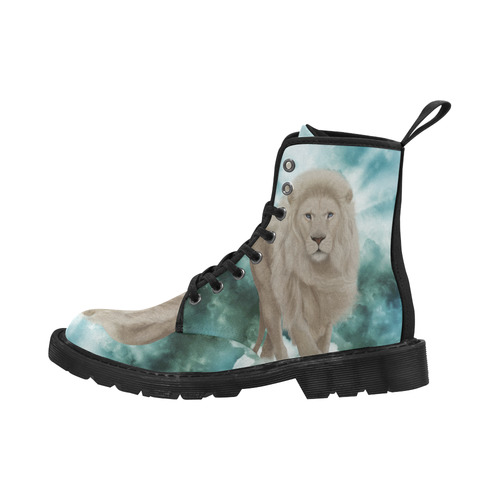 The white lion in the universe Martin Boots for Men (Black) (Model 1203H)